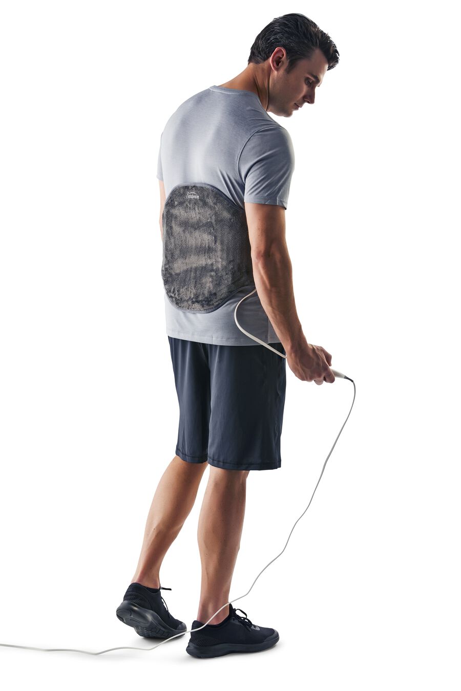 FSA Eligible Sunbeam Heated Back Wrap, Gray, 4 Heat Settings FSA Eligible